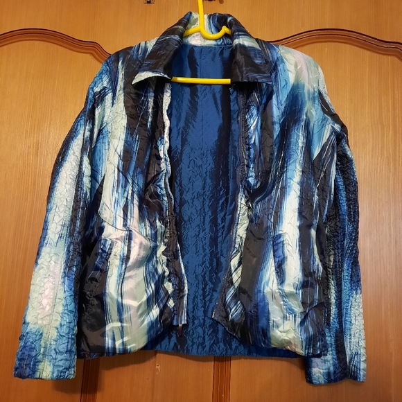 women's reversible jacket , Large, used , blue color - Picture 3 of 3